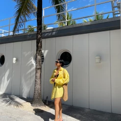 Charcoal Clothing South Beach Shirt (Yellow) Tops