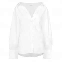 Charcoal Clothing New Arrivals Isla Button Up Shirt (White)