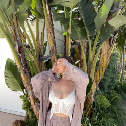 Charcoal Clothing New Arrivals Sweet Serenity Shirt (Taupe)