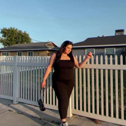 Luvalot Dresses Tammy Maxi Dress (Black)