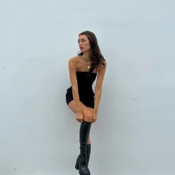 Charcoal Clothing Tarni Mini Dress (Black)