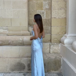 CHARCOAL Store Online 2 Charcoal Clothing Taliah Maxi Dress (Blue) Dresses